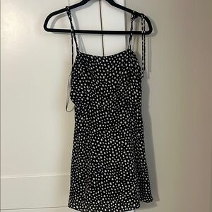 GB Black and White Polka Dot Dress